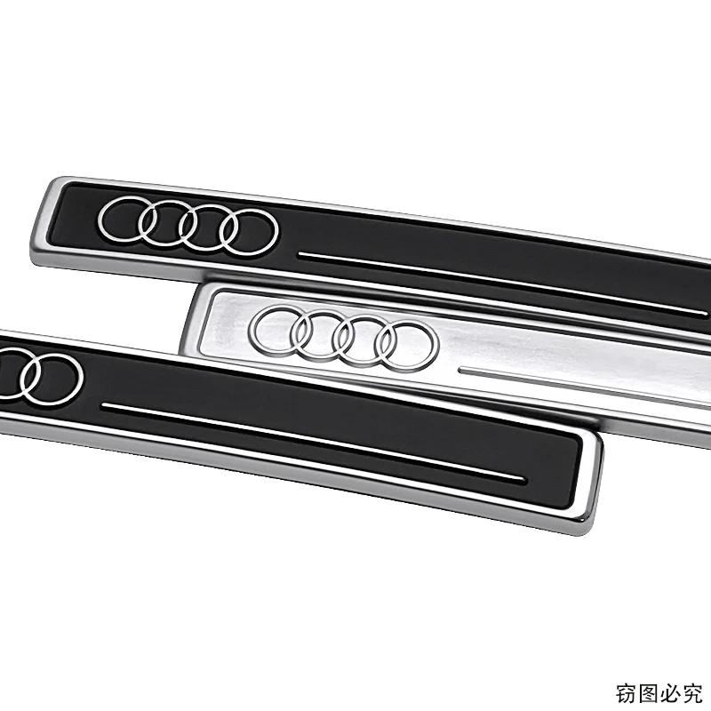 For Audi RS3 Car Interior Stickers for AUDI A1 A2 A3 A4 A5 A6 A7 A8 Q3 Q5 Q7 Q8 S7 S8 S3 S5 S6 Body Side Decals Emblem Badge Accessories
