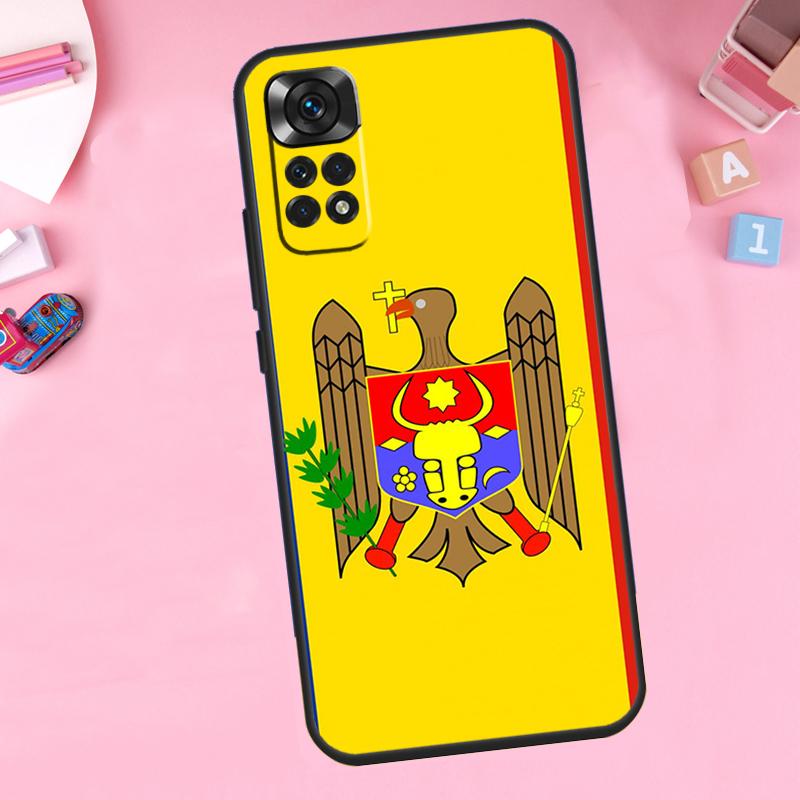 Moldova Flag Case For Xiaomi Redmi Note 12 11 10 9 8 Pro 12S 11S 10S 9S 8T 10A 10C 9A 9C 9T 12C Cover