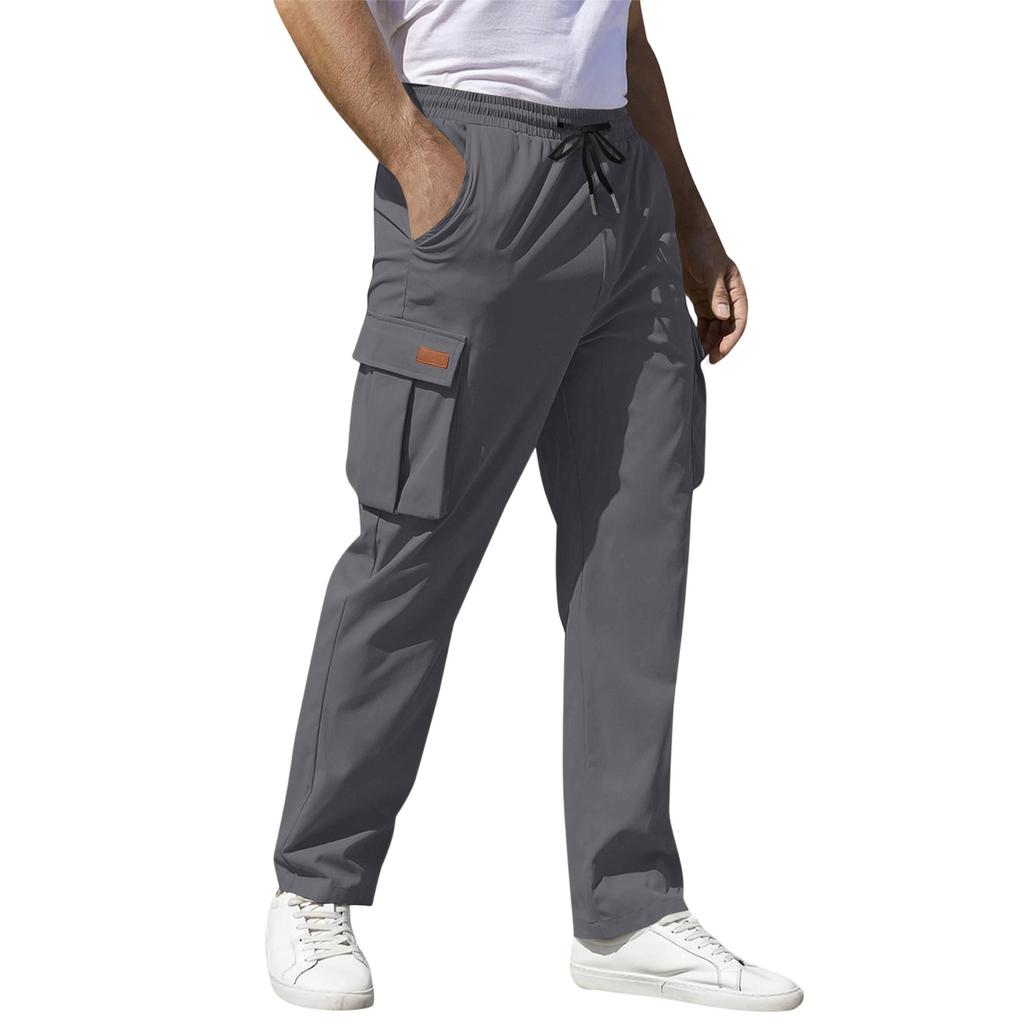 Casual Sports Pants Men's Loose Leggings Long Panel Fitness Running Training Pants