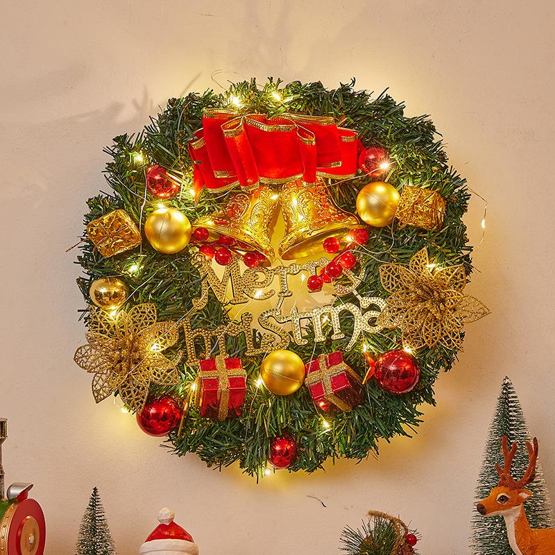 Christmas Door Wreath & Holiday Ornament for Festive Decor