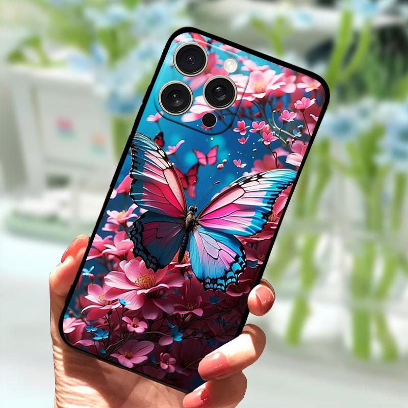 Huse Desenate Pentru iPhone 15 Pro Max Silicon TPU Moale Capac Spate Telefon Pentru Apple iPhone 13 14 12 Pro Protector Telefon Funda Para