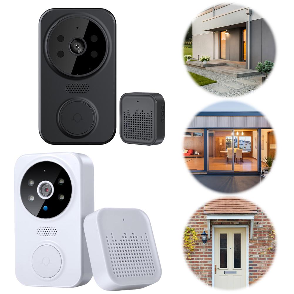 WiFi Smart Visual Doorbell Night Vision Intelligent Doorbell APP Remote Monitoring Front Door Camera Indoor Outdoor Surveillance