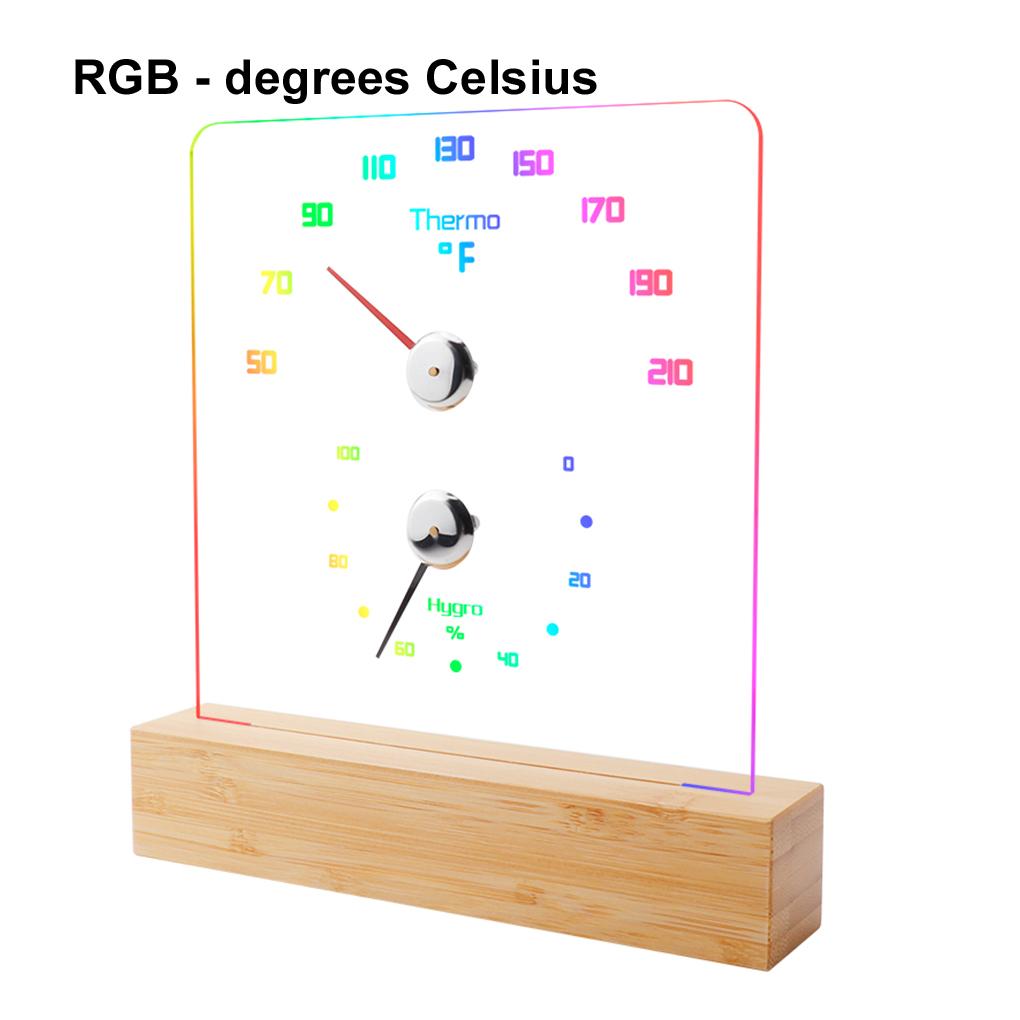 2-in-1 Innen-Holz-Thermo-Hygrometer Thermometer Hygrometer Dampfbad Saunaraum Zubehör