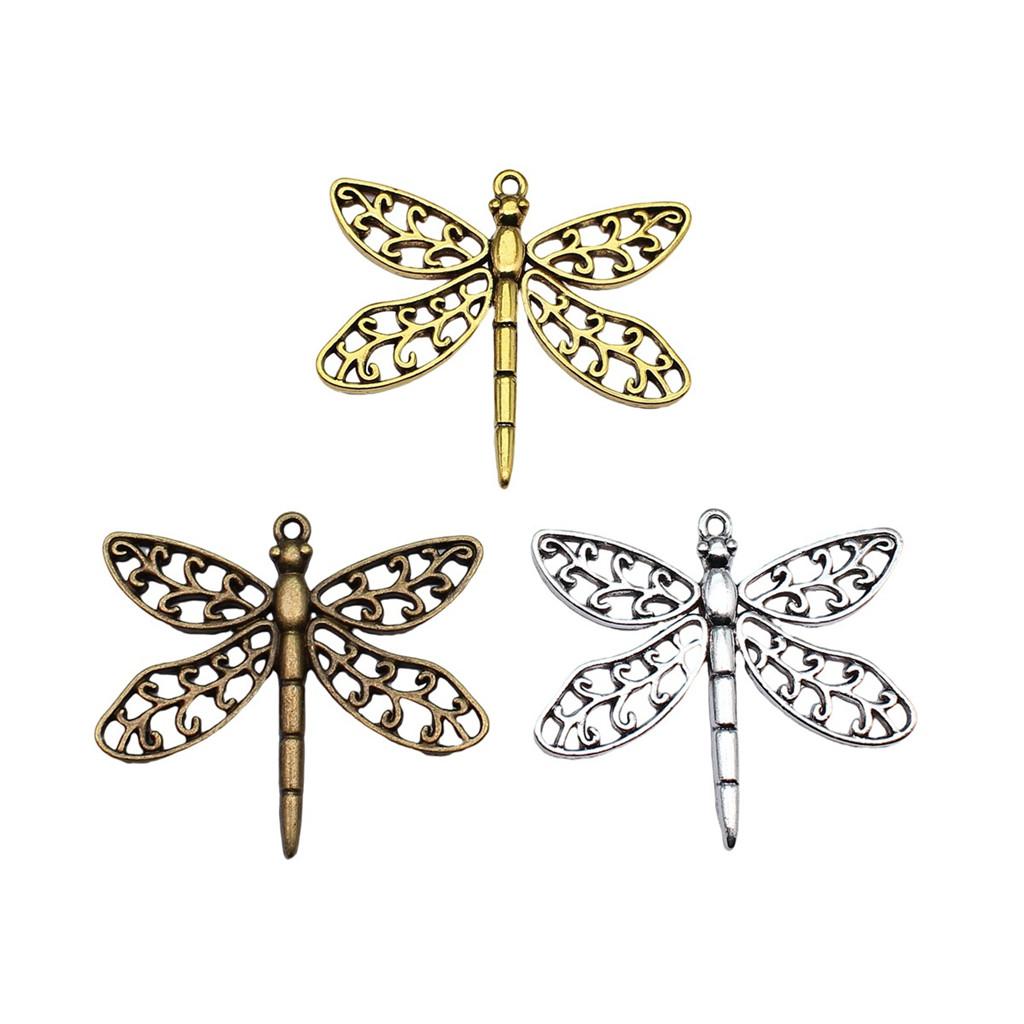 Dragonfly Charms Vintage Alloy Pendants For Insect Themed Handmade Jewelry Supplies