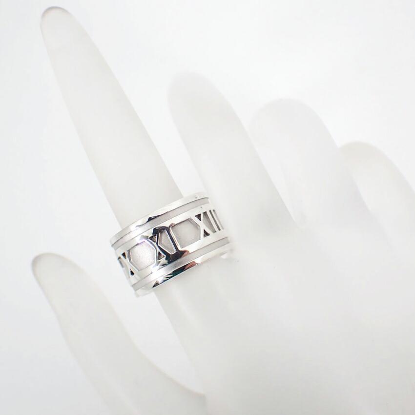 [Used] TIFFANY 925 Atlas Wide Ring / Size 14 / J45-1