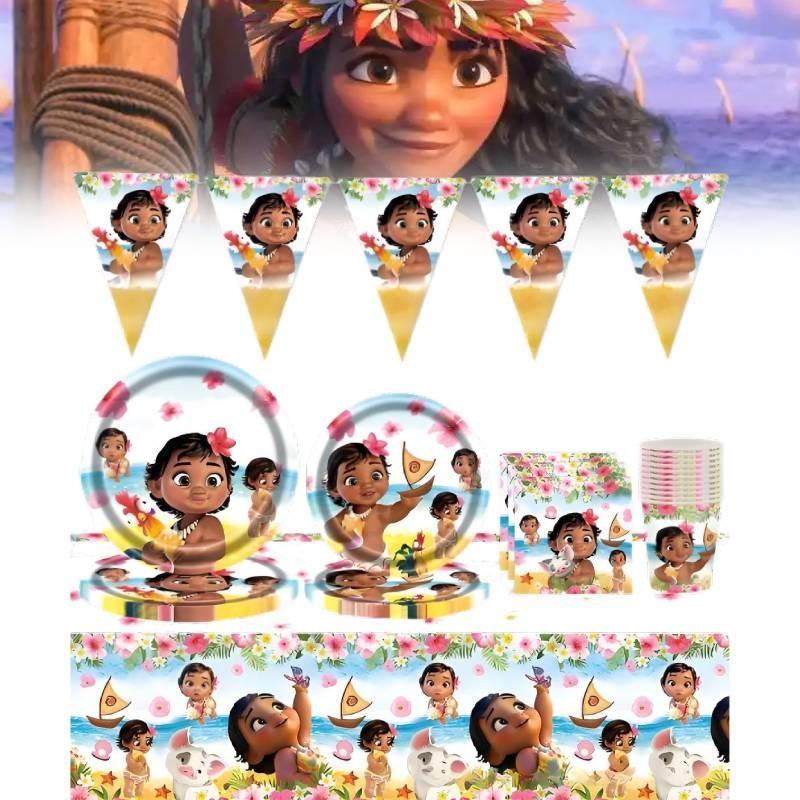 Moana Disney Party Supplies Set Plates Napkins Cutlery Kids Holiday Decorations