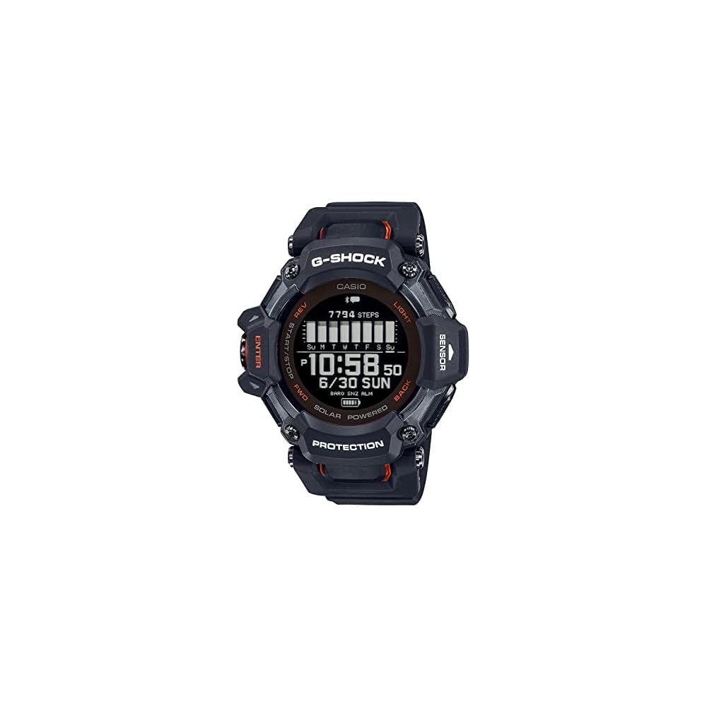 

[Casio] G-Shock Watch (Domestic Genuine Product) G-SQUAD GPS Heart Rate Monitor Bluetooth Equipped GBD-H2000-1AJR Men s Black