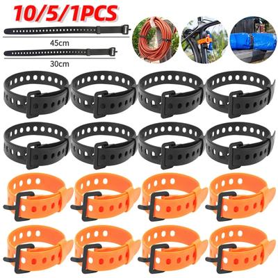 10PCS Rubber Tension Strap Cargo Belt Travel Compact Ties Fixed Cargo Tie Lashing Outdoor Camping Down Luggage Buckle Strap