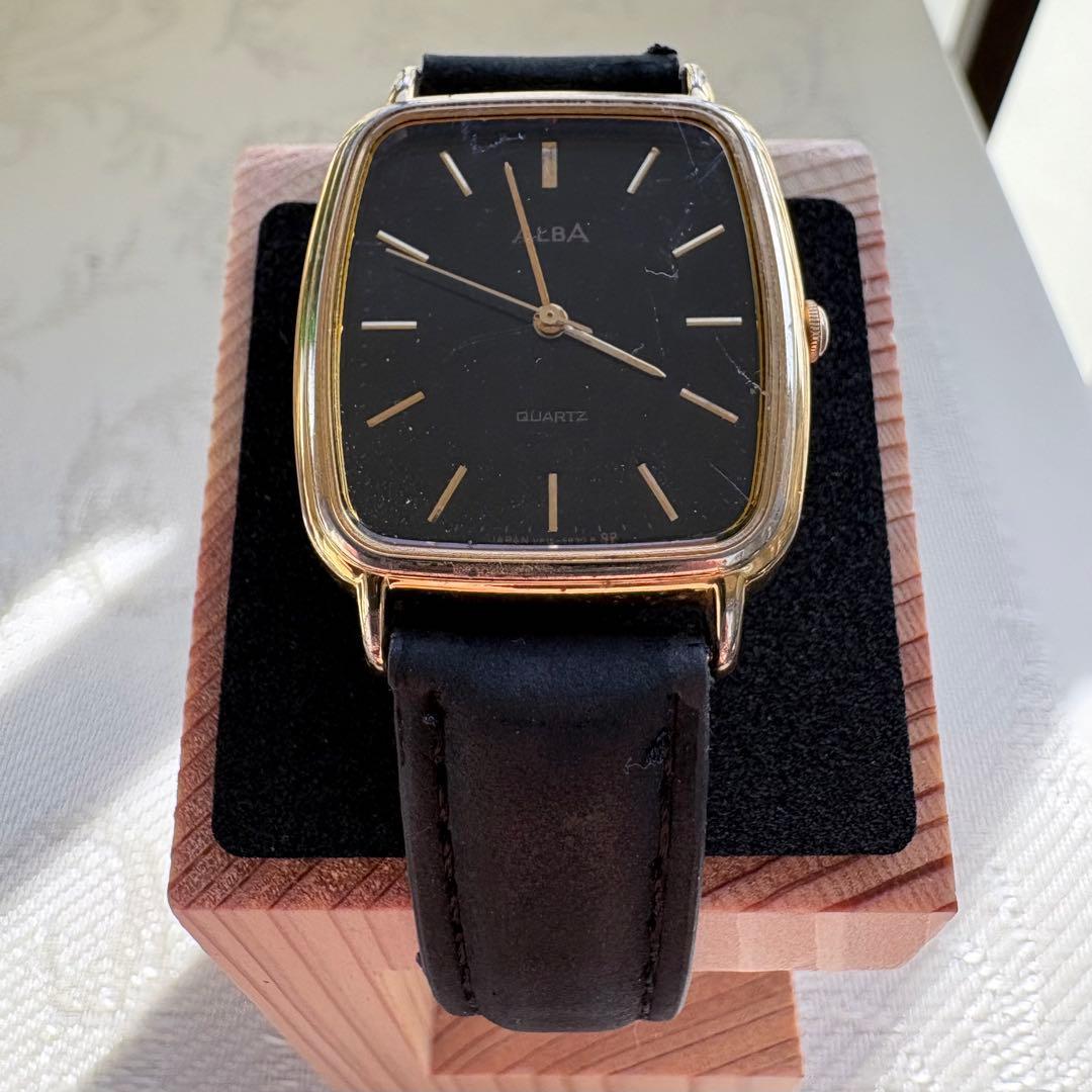 ALBA Редкие Seiko SEIKO Винтажные часы/Золотой x Черный