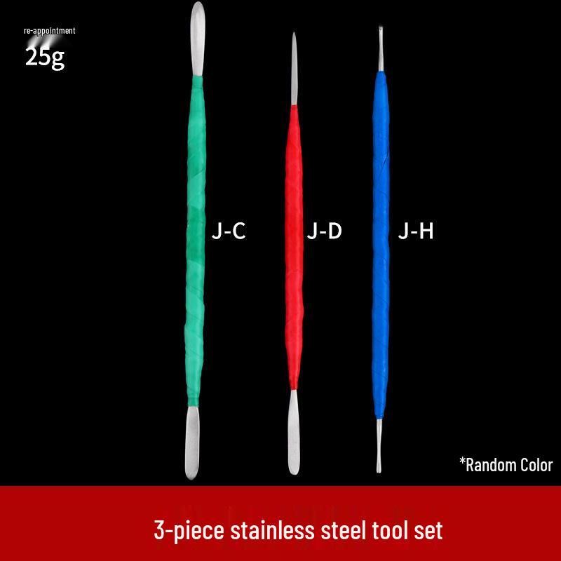 Stainless Steel 3-Piece Polymer Clay Sculpting Knife Set