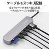 ELECOM USB Type-C Hub Docking Station, 7-in-1, Aluminum Body with Fixed Stand, 2 USB-A, 1 HDMI, 2 USB-C, SD and microSD Card Slots, Silver, DST-C20SV