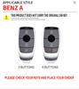 Car Key Case Cover Shell Fob for Mercedes Benz Cla250 Mercedes Benz GLS53 2019 GLS450 Maybach GLS600 2025 AMG C63S GLE 450 2020