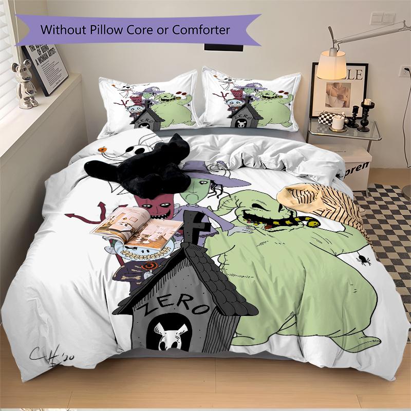 3Pcs Halloween Monster Bedding Sets For All Sizes New 3D Printed Bed Cover Comforter Duvet Cover Pillowcase Bedroom Decoration