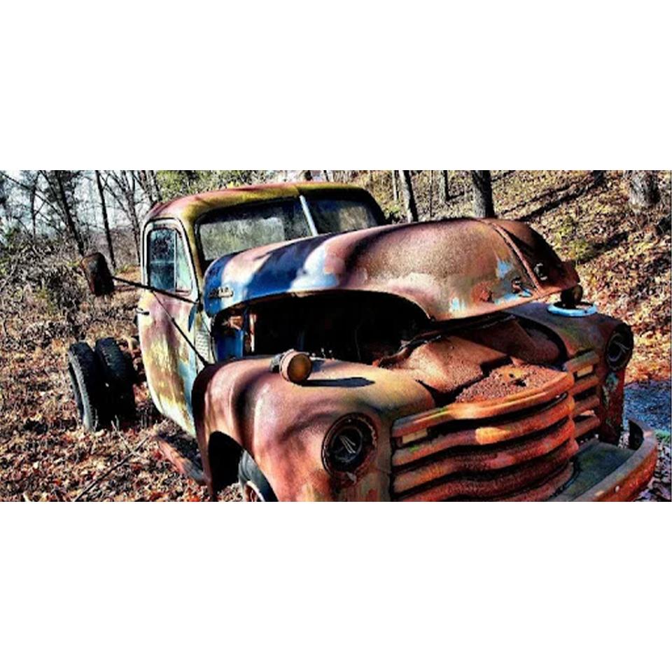 Set Pictură Diamant 5D DIY Vedere Stil Rural Mașină Rotund Pătrat Complet Broderie în Cruce Decor de Perete Acasă Artă Meșteșuguri