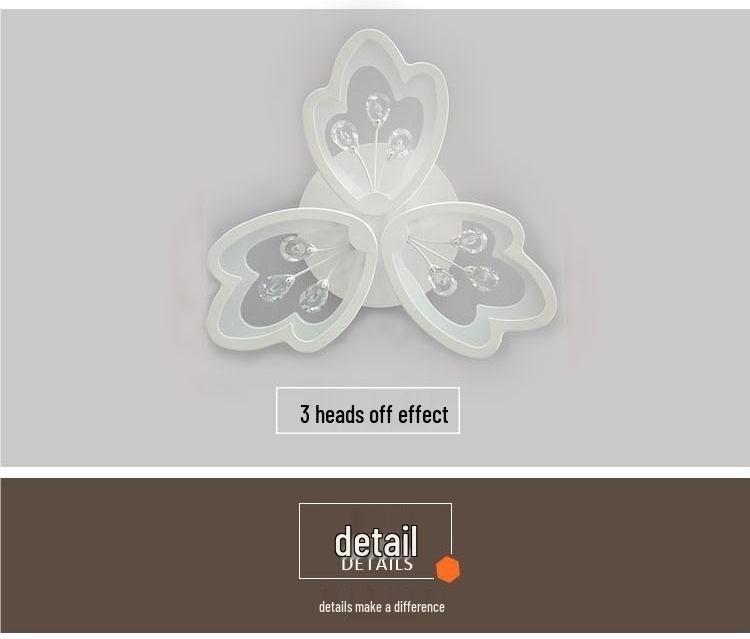 2025 Modern Crystal Flower Ceiling Light Fixture for Living Room, Wall, Restaurant, Study