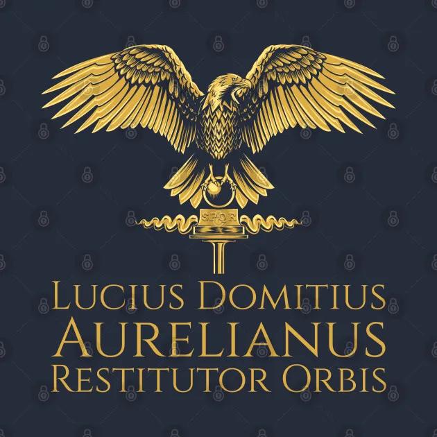 

Древнеримский император Аврелиан - Restitutor Orbis - Футболка SPQR 100% Хлопок Круглый вырез Короткий рукав Повседневная мужская футболка Размер S-3XL S