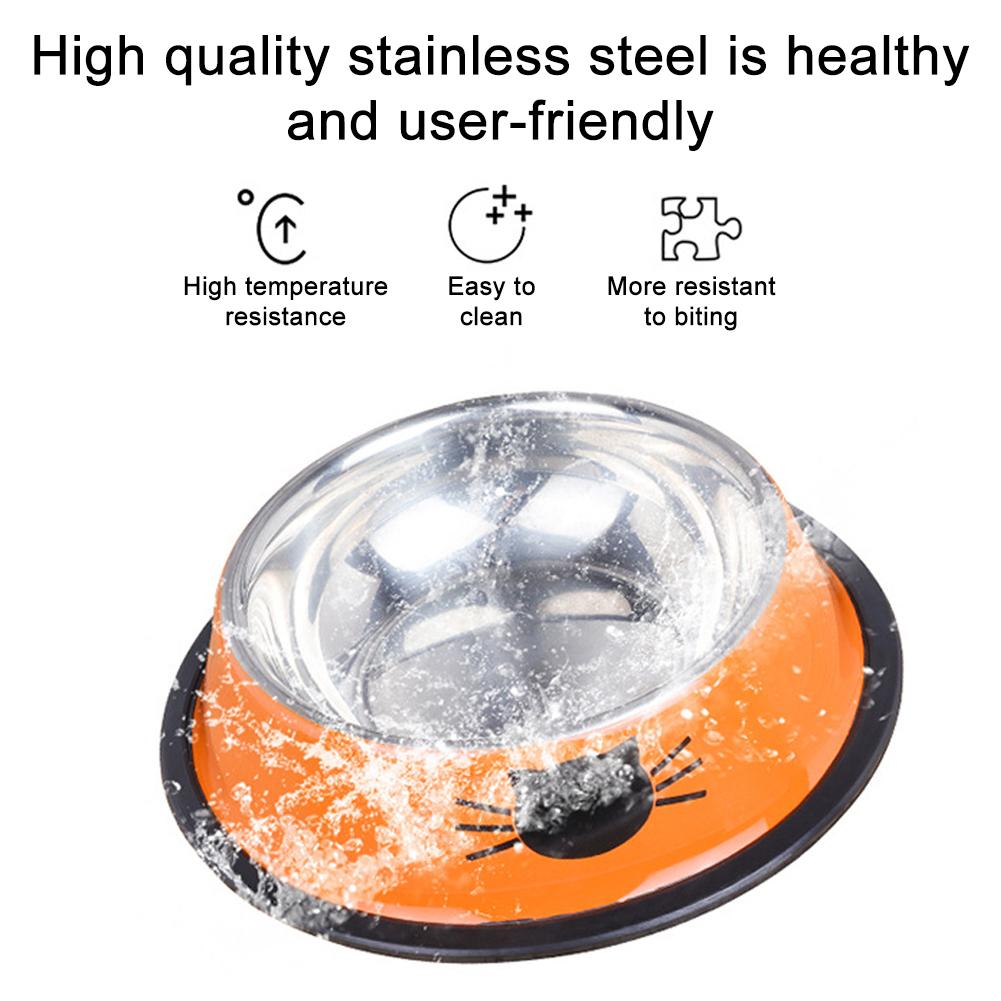 Supet Hunde-Katzen-Napf, Hundenapf mit rutschfester Gummiunterseite, Metallisolierte Edelstahl-Katzennäpfe, Doppelwandiger Katzennapf