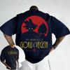 Anime Dragon Ball Trendy Casual Print Digital Direct Spray Heavyweight Pure Cotton Tshirt Mens and Womens Short Sleeved Shirt
