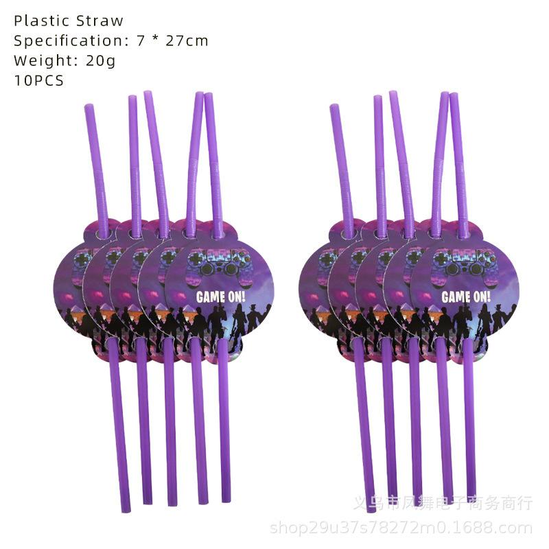 Fortnite Jocul Calamar Set Veselă Fâșii Hârtie Cupă de Hârtie de Unică Folosință Decorațiuni Petrecere de Ziua de Naștere