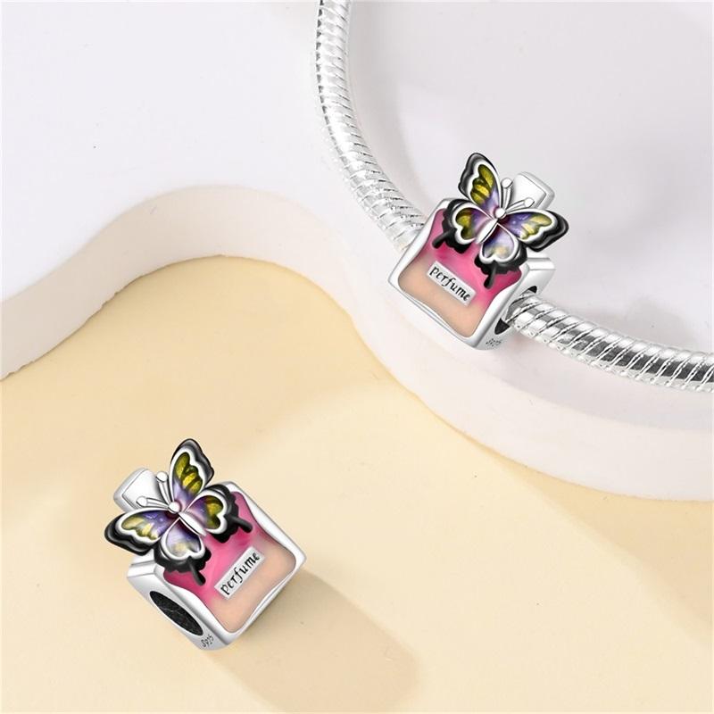 Boutique Copper Colorful Perfume Beads Charm Fits 3Mm Original Bracelet Lovely Jewelry Accessories Gifts