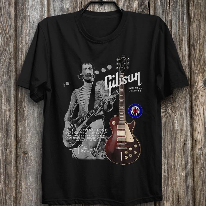 Питер Тауншенд с Gibson Les Paul Футболка The Who, Роджер Долтри, Кит Мун Унисекс Футболка S