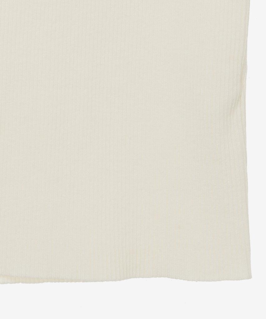 MIND BRIDGE WOMEN [W][Couture] Boat Neck Rib Contrast Slim Fit Knit