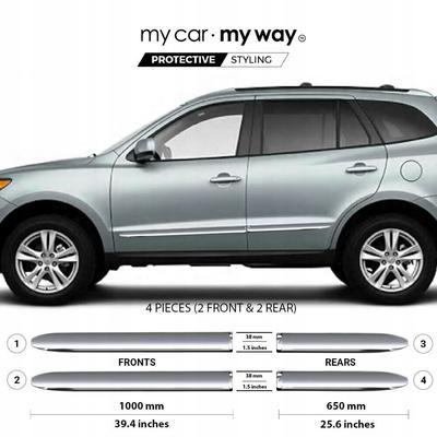 Chromové ochranné lišty dveří Hyundai Santa Fe