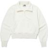 Terry Half Zip Sweatshirt Logo Women Sweatshirts White NM5MQ30K