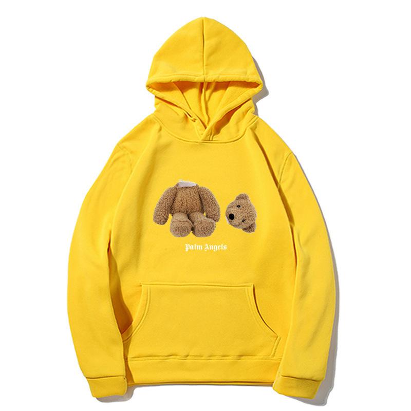 Pulovere Mâneci Lungi Unisex Urs Înger Imprimeu Ursuleț de Pluș Cuplu Hanorac Pulover