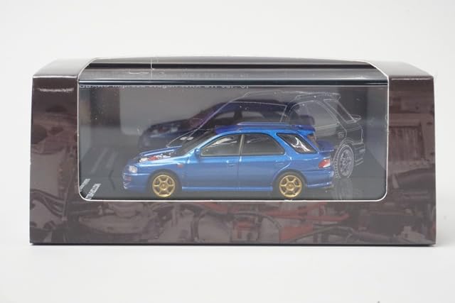 Freestyle MOTORHELIX SUBARU Impreza Wagon WRX STi VI Cappuccio in Fibra Rally Personalizzato M67108 (FREESTYLE) 1/64 Ver. Blu/Carbonio (Modello Finito)