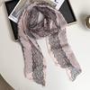 New silk scarf premium printing loose multi-purpose simple polka dot headband leopard print sweet cool streamer