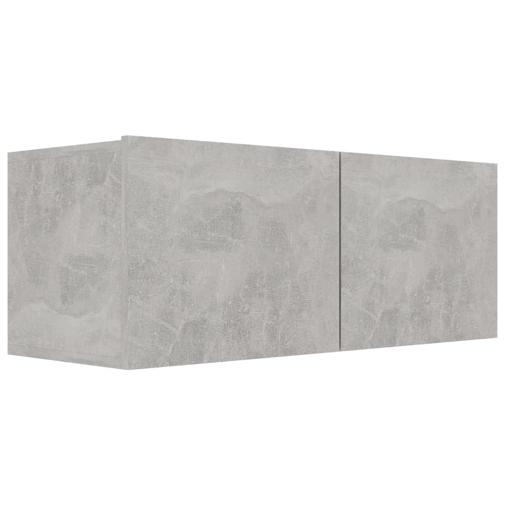 Vidaxl 6-Cz. TV Cabinet Set, Concrete Grey, Wood-Based Material