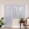 KATARZYNA - Ready-made Jacquard Curtain with a Straight Hem - 140x230 Cm - White