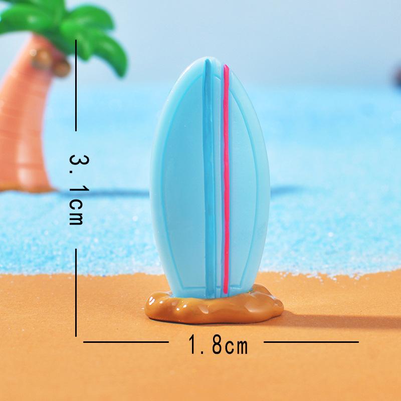 Cartoon Creative Surfboard Seashells Resin Fish Tank Landscaping Ornaments Aquarium Decoration Accessories DIY Small Ornaments