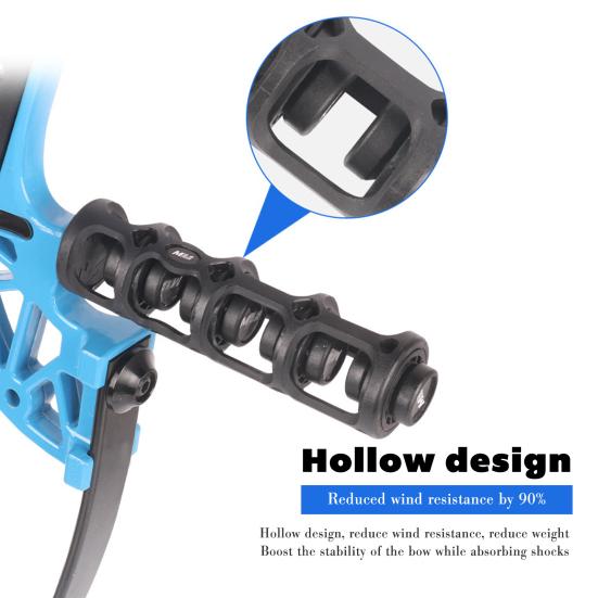 Archery Compound Bow Stabilizer Shock Absorber Bow Riser for Hunting Vibration Dampening Archery Sports
