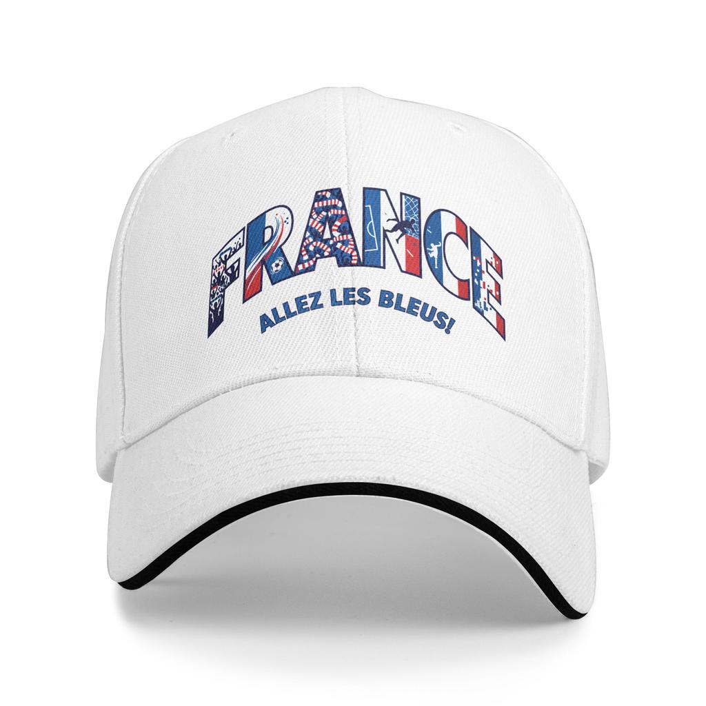 Soccer Fan Supporters France Sandwich Caps Unisex Casual Baseball Caps Allez Les Bleus High Quality All seasons Hat Adult