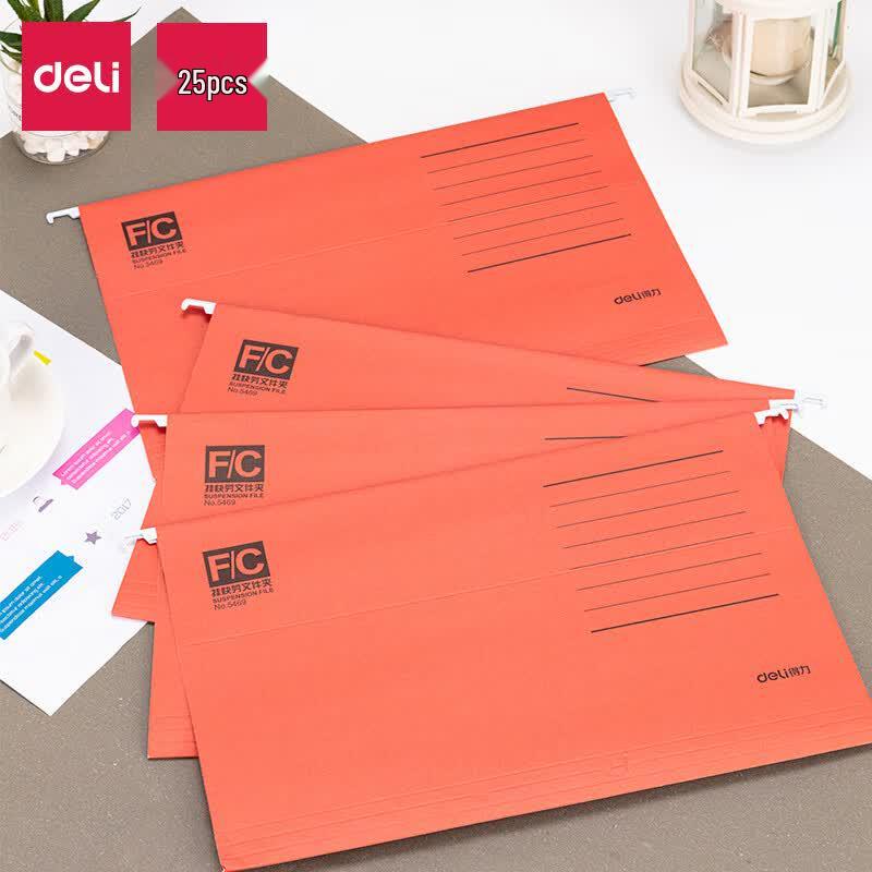 Deli 25-Pack Assorted Hanging File Folders