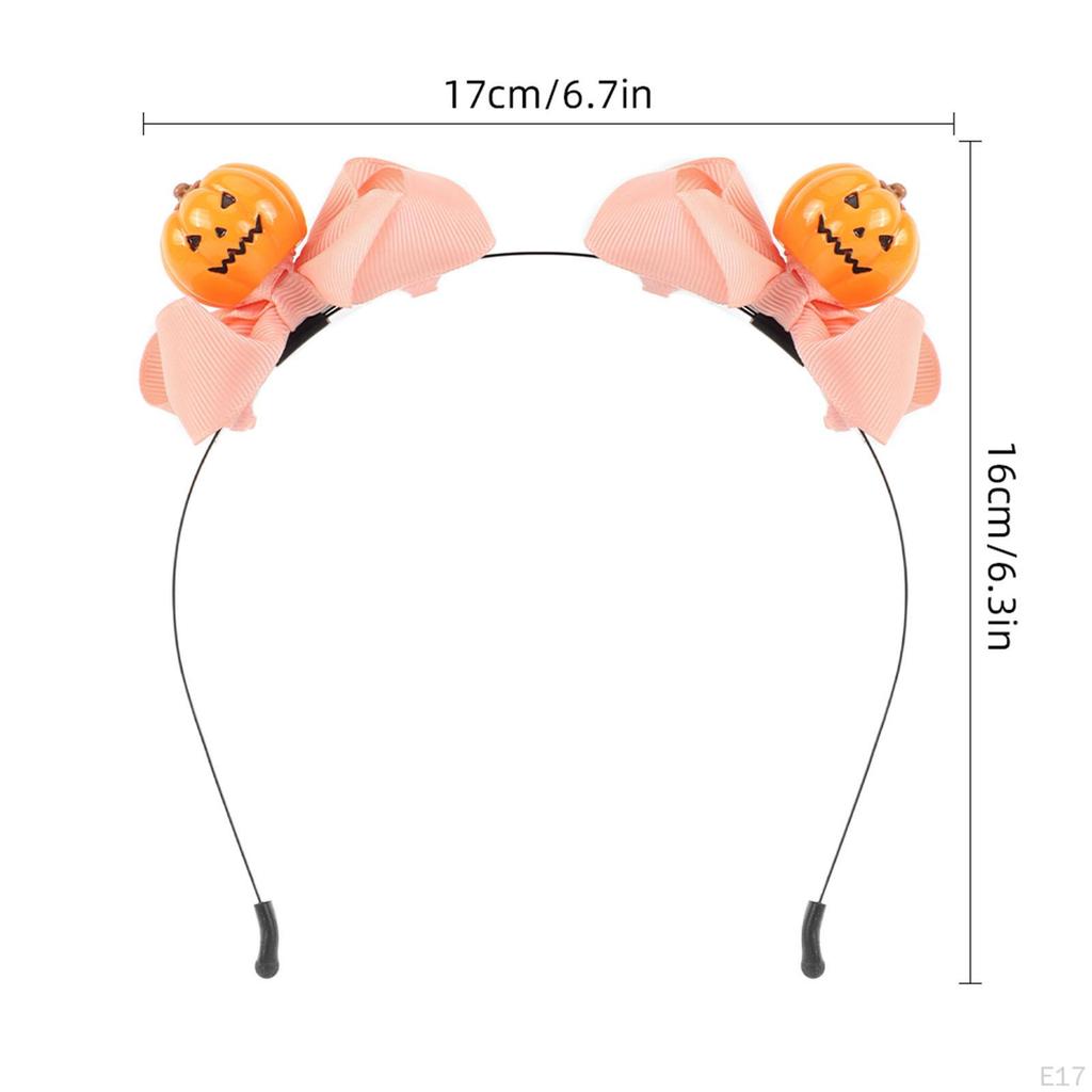 Dekoracyjna opaska na głowę w kształcie dyni na Halloween, dodatek do kostiumu cosplay
