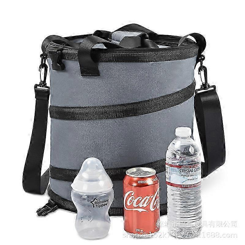 Picnic Food Storage Insulated Bag, Large Capacity, Foldable, Waterproof, Insulated Bag