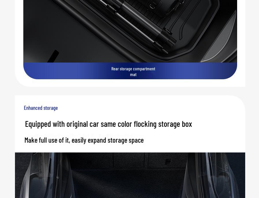 Tesla Model Y Front & Rear Trunk Mats - Full Coverage Interior Accessories