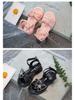 2025 Summer Rhinestone Bow Sandals for Girls - Casual Soft Princess Shoes for Little and Big Kids