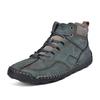 Men's Shoes Classical Vintage Soft Skin-friendly Feeling Frosted Genuine Leather Business Ankle Boots Handmade Casual Boots