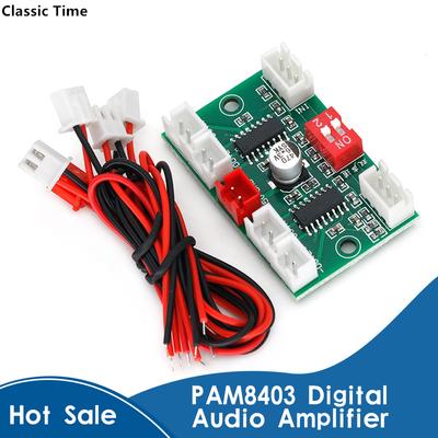 Mini XH-A156 PAM8403 Digital Audio Amplifier Board DC 5V 3W*4 4 Channel AMP with Cable For Laptop Desk Speaker