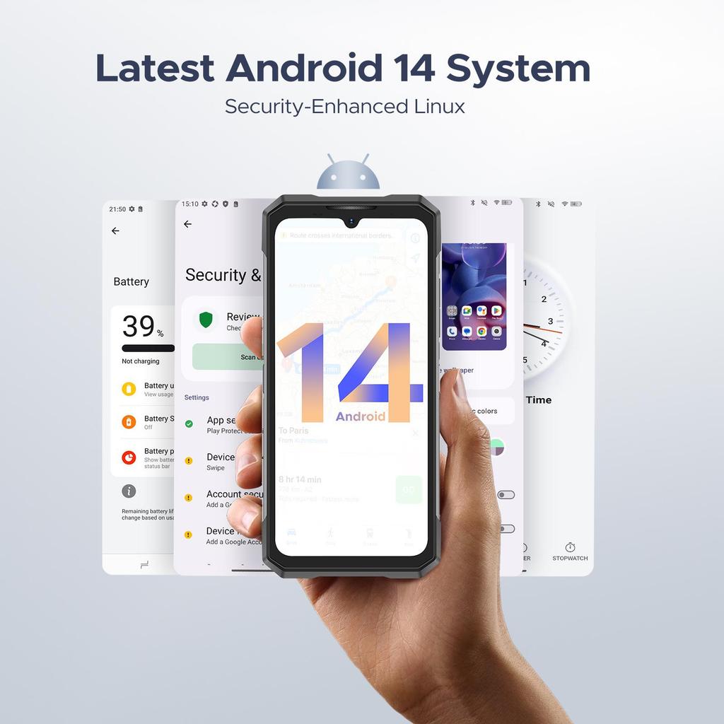 DOOGEE S200 X Odolný Smartphone 5G, 32GB+512GB(2TB), 1,32'' AMOLED zadní displej, 10100 mAh/33 W, 100 MP + 20 MP, 6,72'' FHD+ 120 Hz