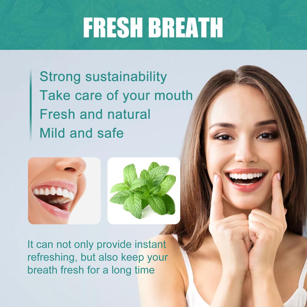EELHOE Fresh Breath Essence - Gentle Daily Cleansing and Oral Care, Mint Flavor, Fresh Breath and Fragrance