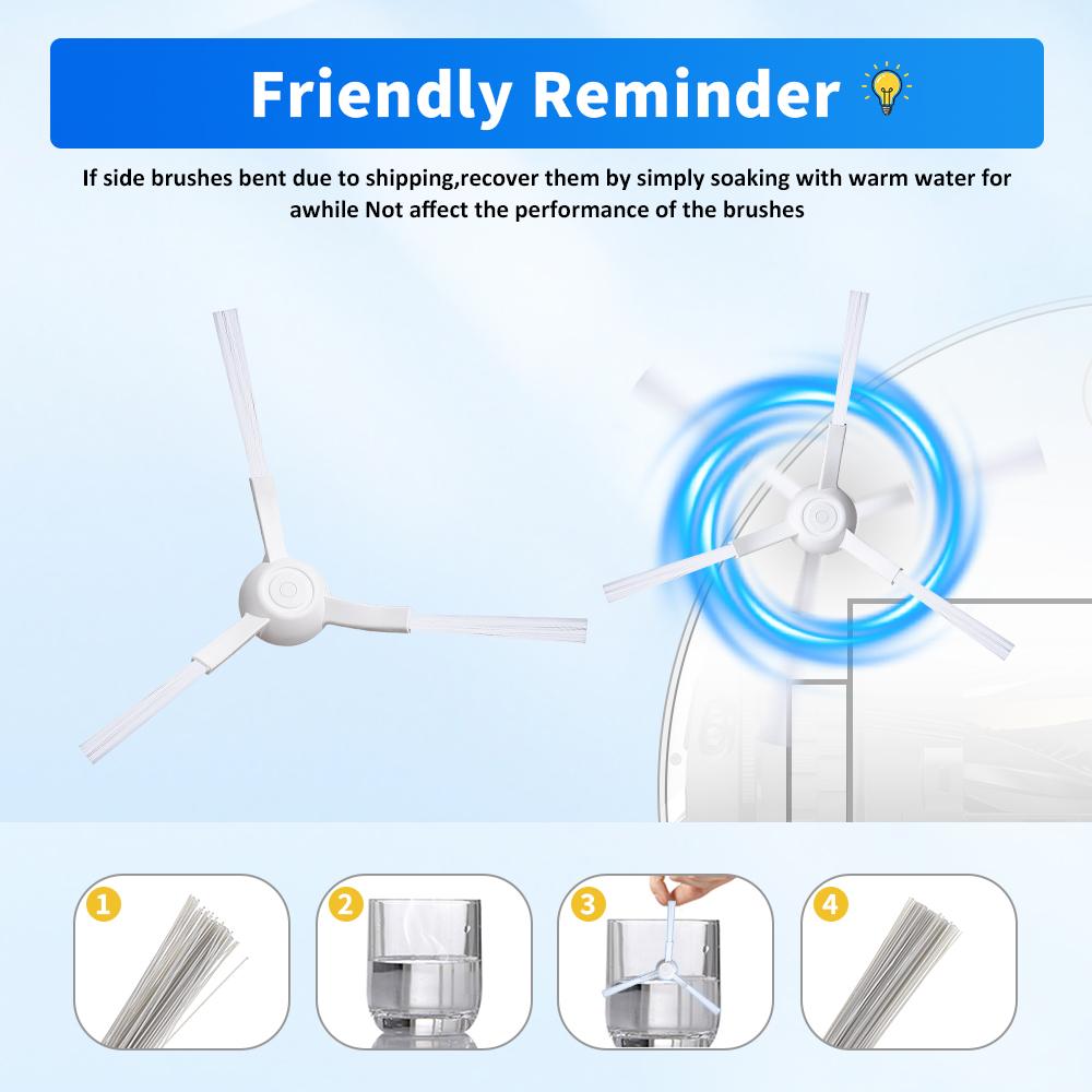 Replacement Side Brush For Xiaomi E12 E10 B112 S20 D106 E10C 3C Plus C103 3C Enhanced Edition Vacuum Cleaner Consumables Part