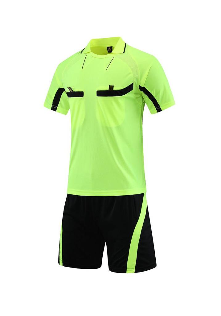 Professional Quick-Dry Referee Uniform Set for Football Competition Sportswear
