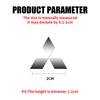 uldf10 5/10Pcs Car Interior Nickel Badge Stickers Phone Key Decoration For Mitsubishi Space Star Eclipse Cross ASX Xl Lancer 9 Galant