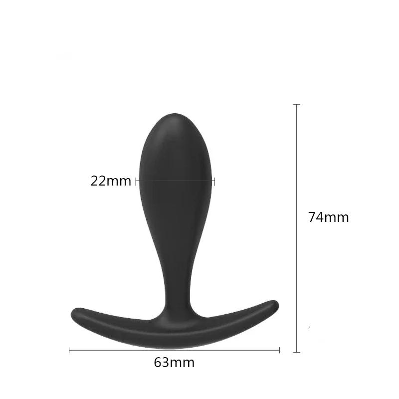 Prostate Massage Penis Fake Insert G Spot Unisex Toy for Man Women Silicone Anal Butt Plug Wearable Stimulation Ball Dildo 18+