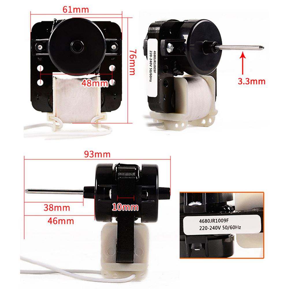 220V-240V/ 50-60HZ Fan Motors Refrigerator Fan Motor Replacement Part Evaporator Replaces Parts Kitchen Tools Accessories